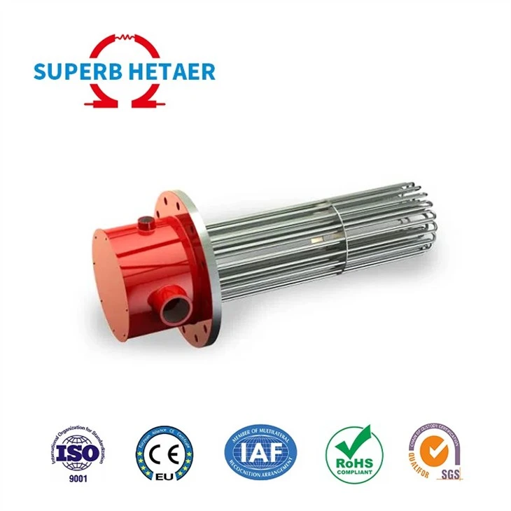 380V 18kw Water Tank Flange Tubular Heaters Boiler Immersion Heaters