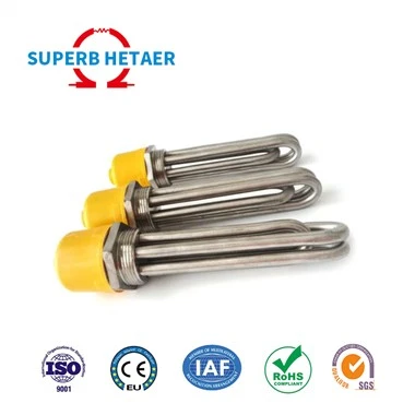 1 '' BSP / NPT ile Elektrikli Su Isıtıcı Elemanı DC Daldırma Borulu Isıtma Elemanı