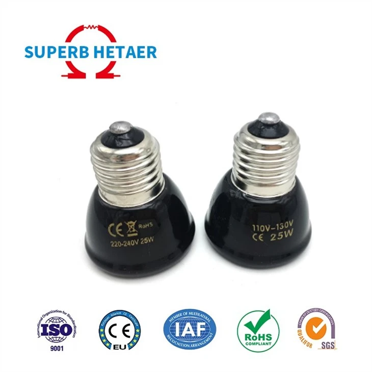 Lizards Heating Lamp Ceramic Emitter Bulb Mini Lamp
